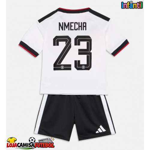 Camisa de Futebol Alemanha Felix Nmecha #23 Equipamento Principal Infantil Mundo 2026 Manga Curta (+ Calças curtas)